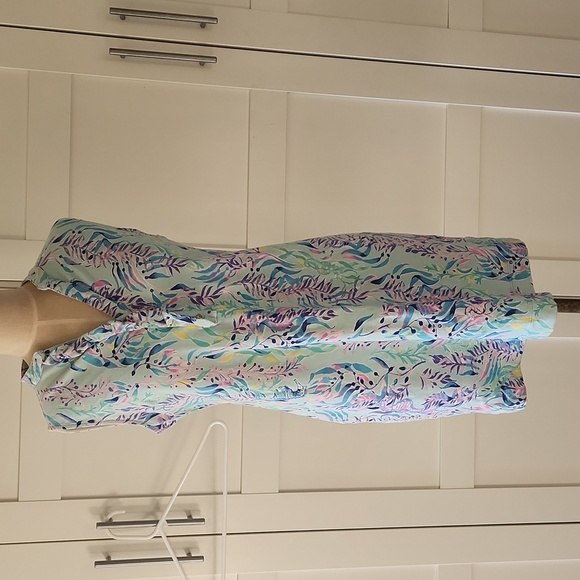 Lilly Pulitzer Sherryn Shift Dress Blue oasis tint Sz M - Picture 3 of 8